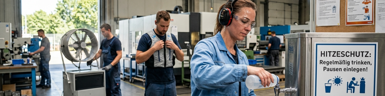 Hitzeschutz im Betrieb: Was Unternehmen tun können